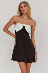Minivestido Sandi Bow Bust Preto