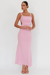 Vestido Maxi Roxo Lilás com Costas de Amarrar Dream Crush