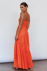 Vestido Longo de Alcinha Tangerina Main Attraction