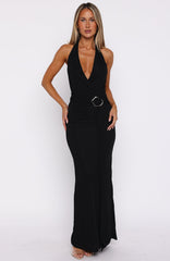 Vestido Maxi Frente Única Too Hot For You Preto