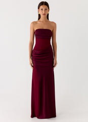 Vestido Longo Champagne Skies - Ameixa