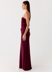 Vestido Longo Champagne Skies - Ameixa