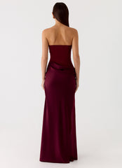 Vestido Longo Champagne Skies - Ameixa