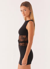 Minivestido Echo - Preto