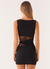 Minivestido Echo - Preto