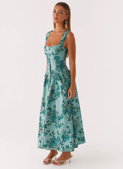 Vestido Midi Emmalina - Estampado floral Cloud Nine