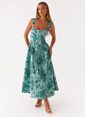 Vestido Midi Emmalina - Estampado floral Cloud Nine
