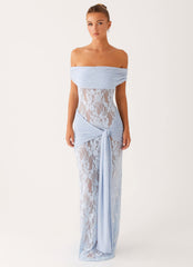 Vestido maxi Gracie Twist - Azul