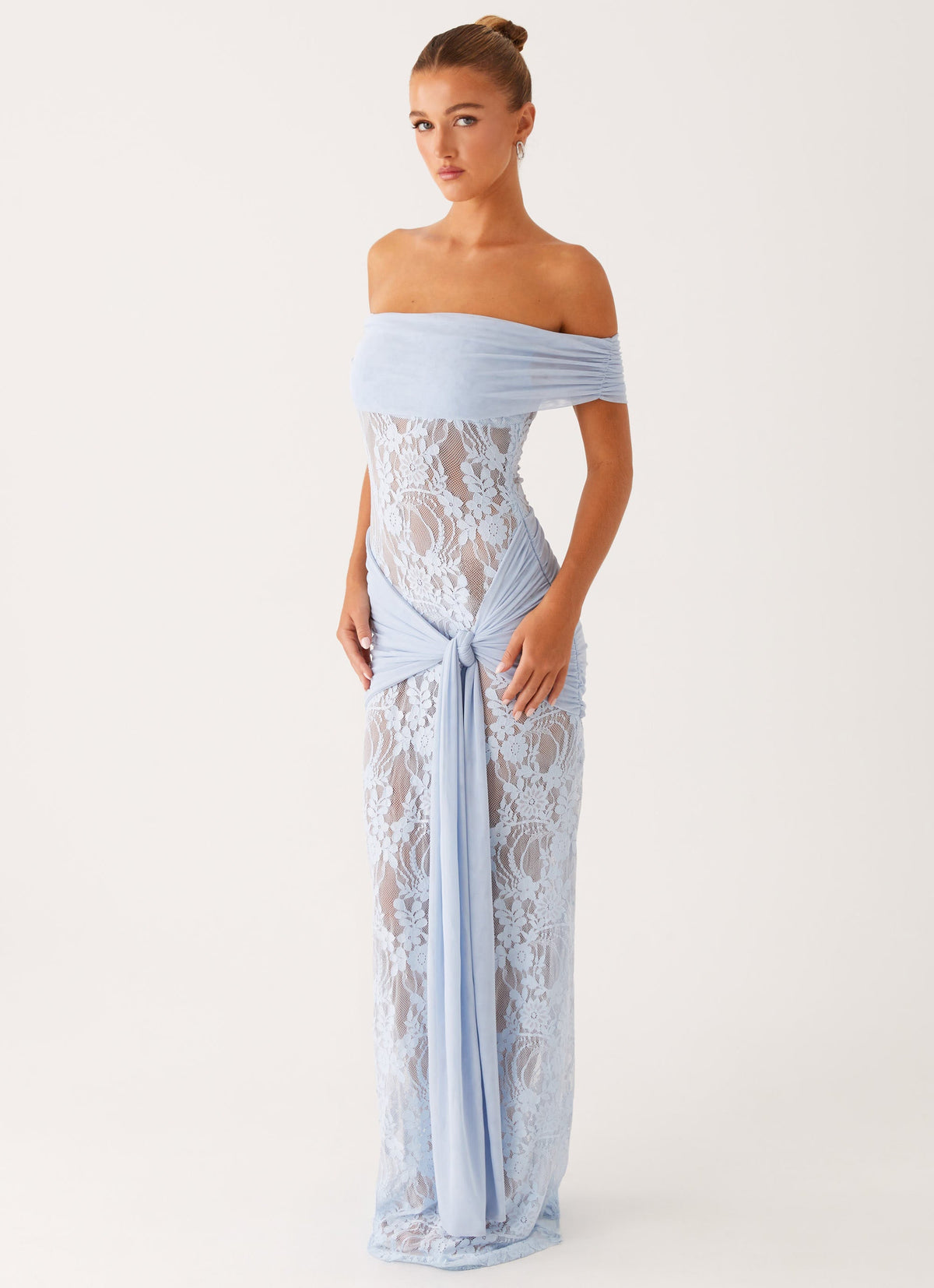 Vestido maxi Gracie Twist - Azul