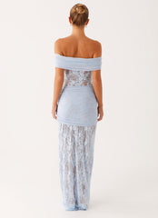 Vestido maxi Gracie Twist - Azul