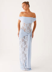 Vestido maxi Gracie Twist - Azul