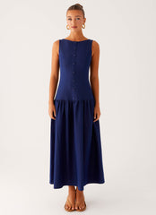 Vestido midi vaquero Hayes - Índigo