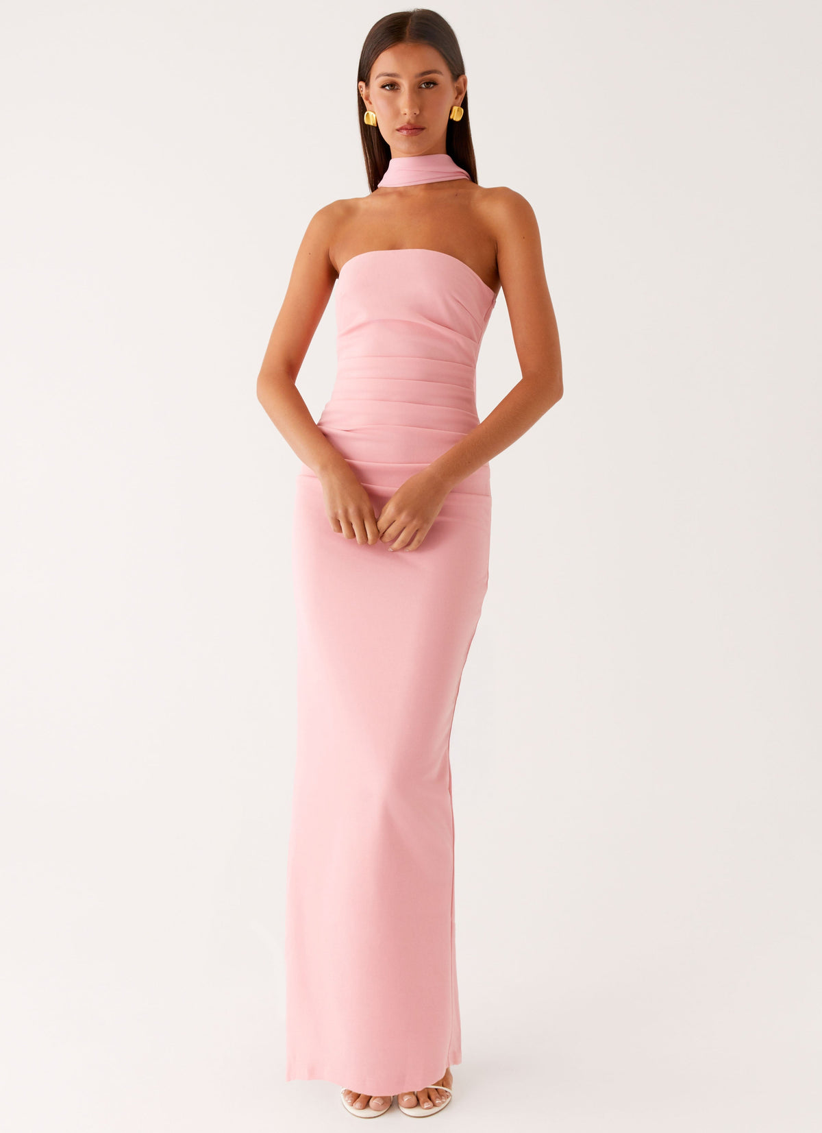Vestido largo Libra - Rosa