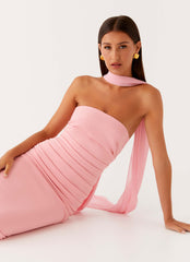 Vestido largo Libra - Rosa
