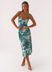 Vestido midi Love Song - Estampado floral Cloud Nine