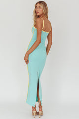 Vestido maxi con ribete de ribetes Sunny Coast Menta