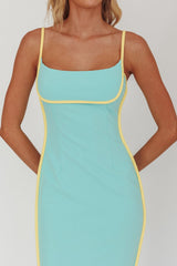 Vestido maxi con ribete de ribetes Sunny Coast Menta