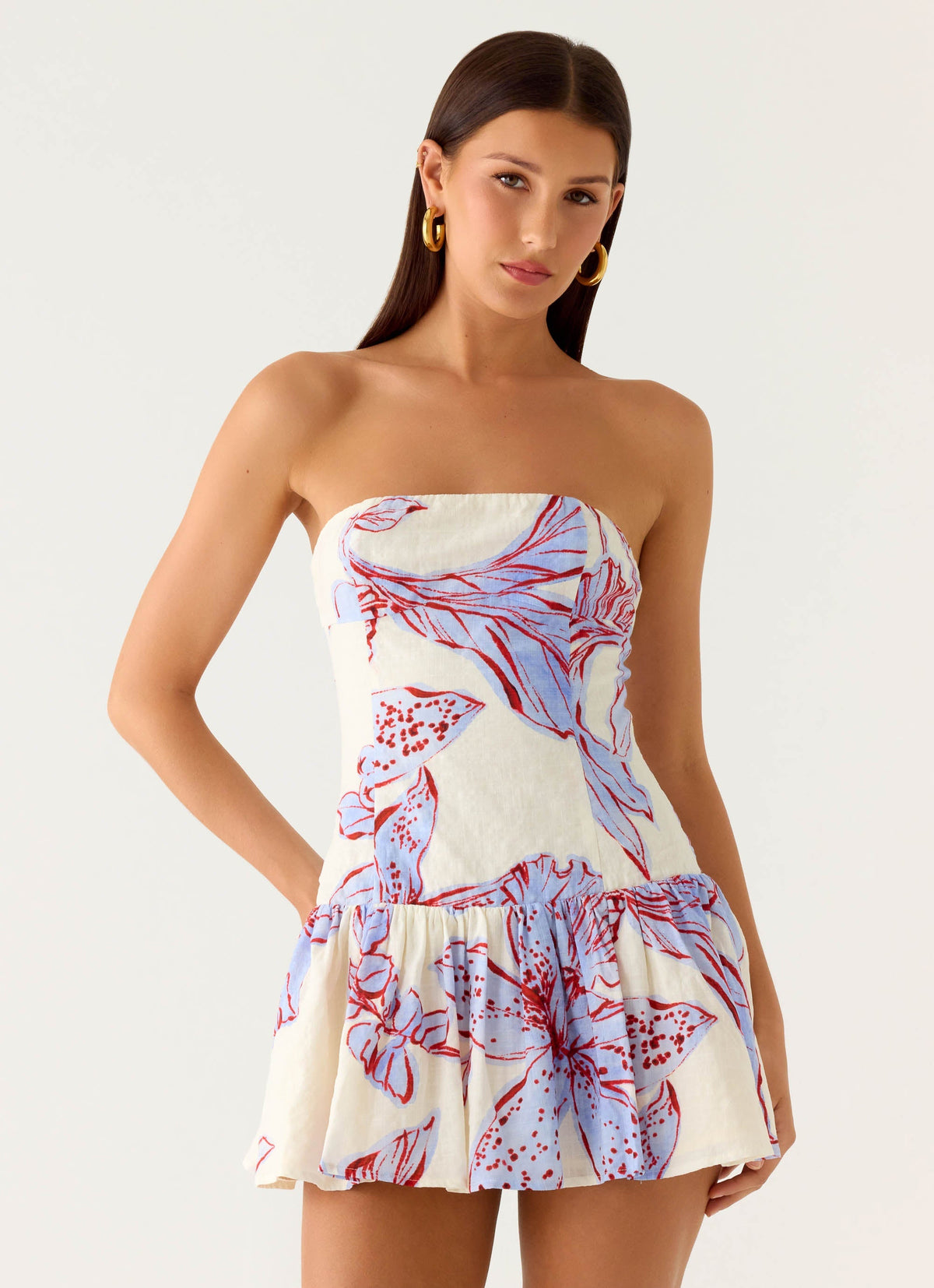 Minivestido Mario - Floral morado