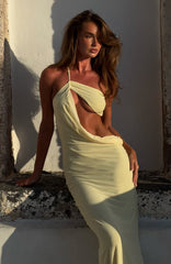 Vestido Longo Monaco Momento Limão