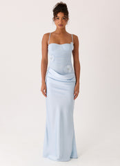 Maxivestido Peasella - Azul