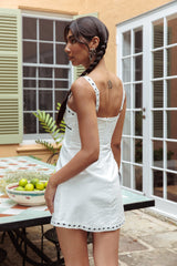 Minivestido Branco com Laço Sunbeam