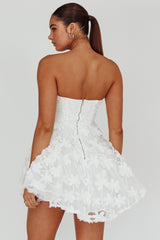 Mini Vestido Dori Floral Bordado Branco