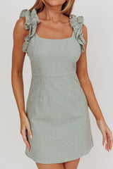 Minivestido con tirantes y volantes en los hombros Annie Olive