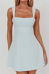 Vestido Jordy Mini Evasê Azul Claro