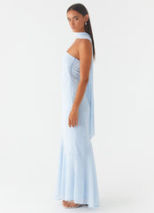 Vestido Largo Under The Pagoda - Azul