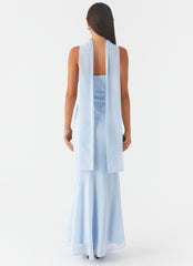 Vestido Largo Under The Pagoda - Azul