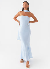Vestido Largo Under The Pagoda - Azul