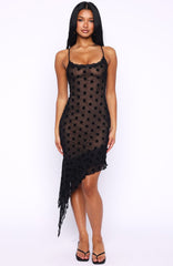 Vestido Midi Ritz And Romance Bolinhas Pretas