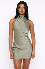 Minivestido Halter Just Small Talk Color Caqui