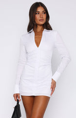 Minivestido Manga Longa Always Will Be Branco