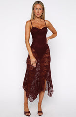 Vestido Midi Darling Girl Cor Vinho