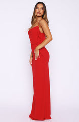 Vestido Largo Love Blossoms Rojo