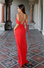 Vestido Largo Love Blossoms Rojo