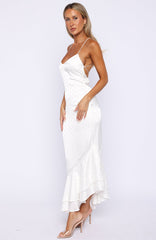 Vestido largo Starlit Skies color blanco roto